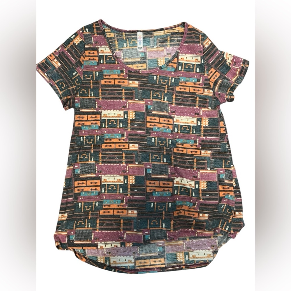Classic Short Sleeve T-Shirt with Vintage Suitcase Design